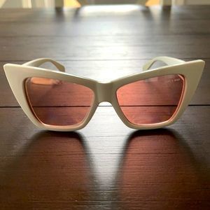 Quay x Shay “Vesper” sunglasses in white